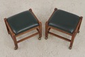 72000: Pair Of STICKLEY Mission Oak Leather Footst