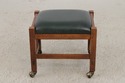 72000: Pair Of STICKLEY Mission Oak Leather Footst