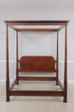 72002: KARGES Queen Size Mahogany Canopy Bed