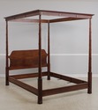 72002: KARGES Queen Size Mahogany Canopy Bed