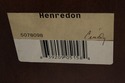 L72025: HENREDON Mahogany Double Pedestal Inlaid D