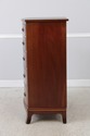72044: BIGGS 5 Drawer Inlaid Mahogany High Chest