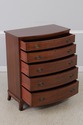 72044: BIGGS 5 Drawer Inlaid Mahogany High Chest