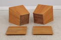 F72048: Pair Modern Arts & Crafts Design Oak Box T