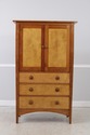 72053: STICKLEY Cherry & Maple Bedroom Armoire Cab
