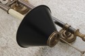 F72066: Pair CHAPMAN Brass Tole Shade Wall Lights