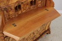 L72105: Vintage Italian Olive Wood Secretary Desk