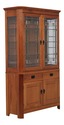 72116: STICKLEY Cherry 21st Century Leaded Glass C