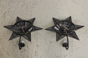F72126: Pair Of MEYDA Mirrored Star Electric Wall 