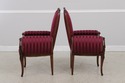 72147: Pair Vintage Louis XV Mahogany Fireside Arm