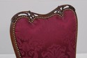 72147: Pair Vintage Louis XV Mahogany Fireside Arm