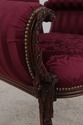 72147: Pair Vintage Louis XV Mahogany Fireside Arm