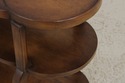 L72148: Pair Of BAKER Three-Tier Leather Top Stand