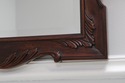 72169: HENKEL HARRIS Mahogany Arch Top Wall Mirror