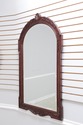 72169: HENKEL HARRIS Mahogany Arch Top Wall Mirror