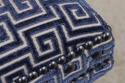 L72198: LEXINGTON Greek Key Design Rolling Ottoman