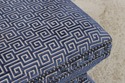 L72198: LEXINGTON Greek Key Design Rolling Ottoman