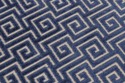 L72198: LEXINGTON Greek Key Design Rolling Ottoman