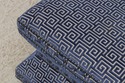 L72198: LEXINGTON Greek Key Design Rolling Ottoman