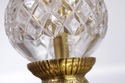 F72199: WATERFORD Brass & Crystal 2 Light Desk Lam