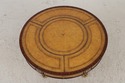 L72218: MAITLAND SMITH Round Mahogany Leather Top 