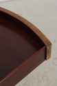 L72218: MAITLAND SMITH Round Mahogany Leather Top 