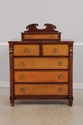 L72254: Tiger Maple Front Sheraton Mahogany Dresse