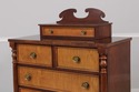 L72254: Tiger Maple Front Sheraton Mahogany Dresse