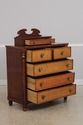 L72254: Tiger Maple Front Sheraton Mahogany Dresse