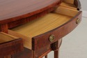 72280: Federal Style D-Shape Walnut Inlaid Demi-Lu