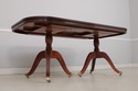 LF72302: Banded Border Mahogany Dining Room Table