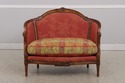L72318: Vintage French Provincial Upholstered Love