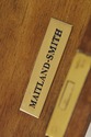 L72329: MAITLAND SMITH Burl Wood 3 Drawer Writing 