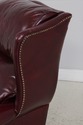 72340: PENNSYLVANIA HOUSE Burgundy Leather Wing Ch