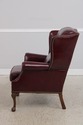 72340: PENNSYLVANIA HOUSE Burgundy Leather Wing Ch