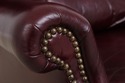 72340: PENNSYLVANIA HOUSE Burgundy Leather Wing Ch