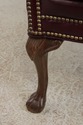72340: PENNSYLVANIA HOUSE Burgundy Leather Wing Ch