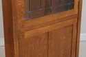 72354: STICKLEY Mission Oak Leaded Glass China Cab