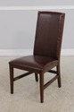 72357: Set of 6 STICKLEY Leather Dining Chairs