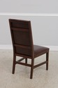 72357: Set of 6 STICKLEY Leather Dining Chairs
