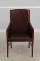 72357: Set of 6 STICKLEY Leather Dining Chairs