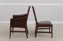 72357: Set of 6 STICKLEY Leather Dining Chairs