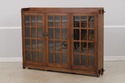 73728: STICKLEY Mission Oak Triple Door Bookcase