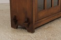 73728: STICKLEY Mission Oak Triple Door Bookcase