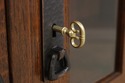 73728: STICKLEY Mission Oak Triple Door Bookcase