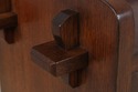 73728: STICKLEY Mission Oak Triple Door Bookcase