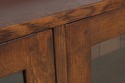 73728: STICKLEY Mission Oak Triple Door Bookcase
