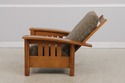 72373: STICKLEY Bow Arm Mission Oak Morris Chair