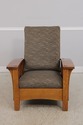 72373: STICKLEY Bow Arm Mission Oak Morris Chair
