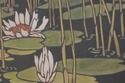 72376: KATHLEEN WEST Mission Oak Waterlilies Frame
